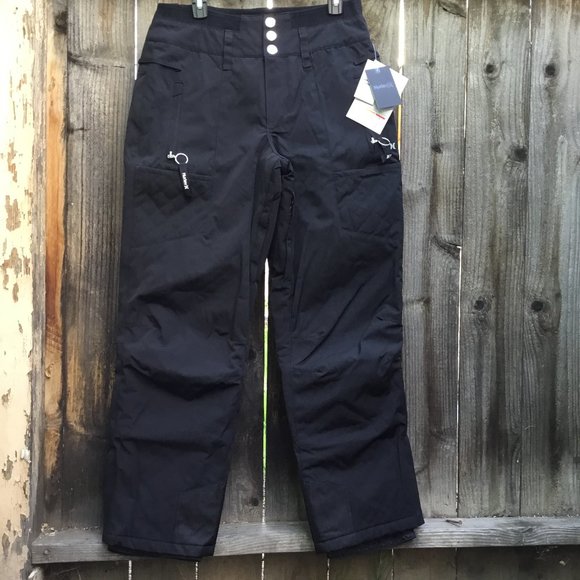 Hurley Mens Peak Snow Pants Snowboard Ski Black Water Wind Resistant Skiing - Picture 1 of 16